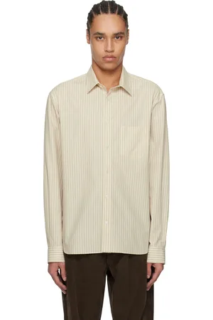 The Row Chemise Ashford blanc cassé et vert