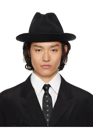 YOHJI YAMAMOTO Chapeau mou noir en gabardine de laine - POUR HOMME