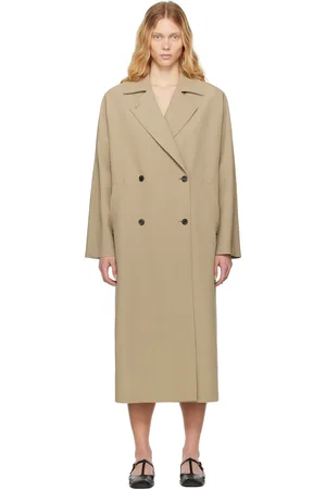 The Row Manteau Sable taupe