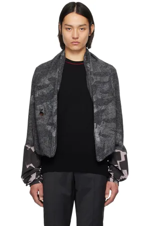 Vivienne Westwood Cardigan de style poncho Hi-Vis gris