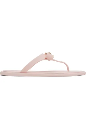 VERSACE Tongs roses à boucle Gianni
