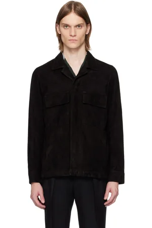 Paul Smith Blouson décontracté noir en suède