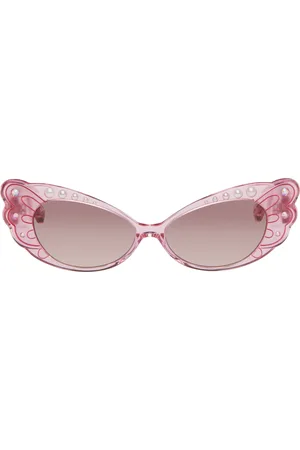 Anna Sui Lunettes de soleil roses à images d
