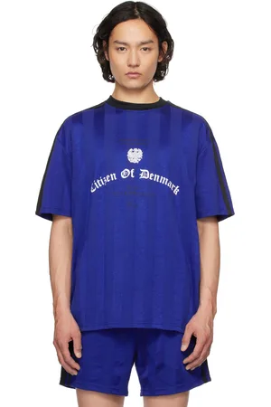 HAN Kjøbenhavn T-shirt de style maillot de football bleu