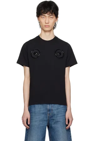 COPERNI T-shirt noir à ferrures en forme de hautparleur