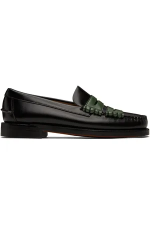 Random Identities Flâneurs à plastrons Dan noir et vert édition Sebago