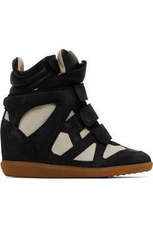Isabel Marant Baskets Bekett noir et blanc cassé