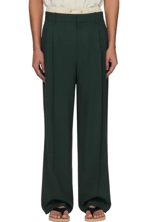 The Row Pantalon Silas vert