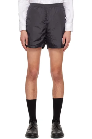 Thom Browne Short de rugby gris
