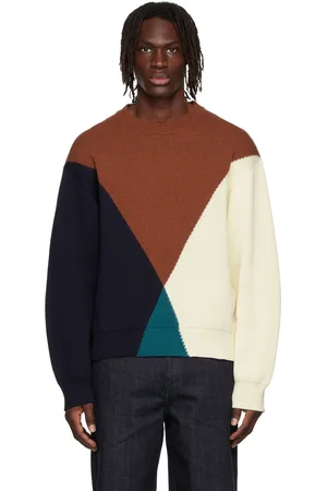 Jil Sander Pull brun en coton