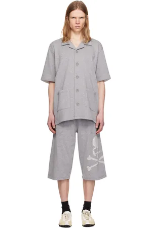 MASTERMIND Chemise à manches courtes et short de pyjama gris