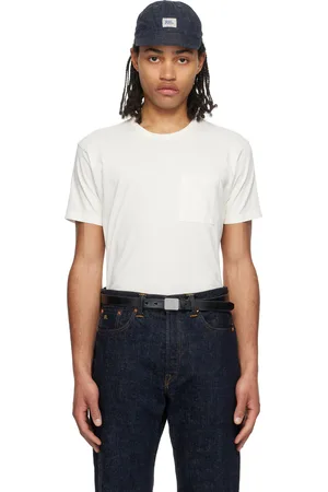 Ralph Lauren Ensemble de deux t-shirts blanc cassé en jersey à poche