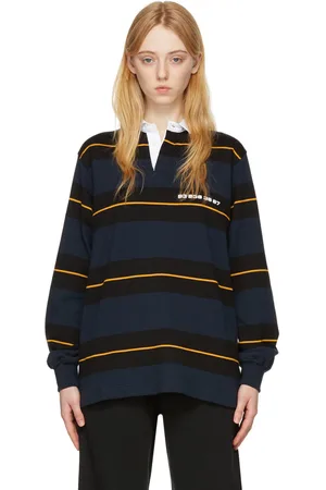 VTMNTS Polo bleu marine à logo