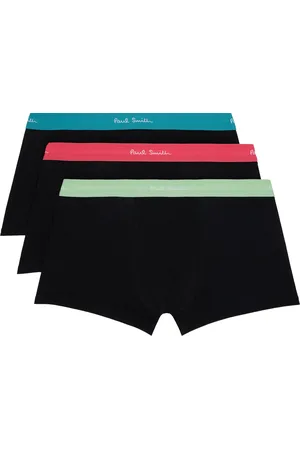 Paul Smith Ensemble de trois boxers noirs à taille contrastante