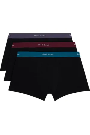 Paul Smith Ensemble de trois boxers noirs à taille contrastante