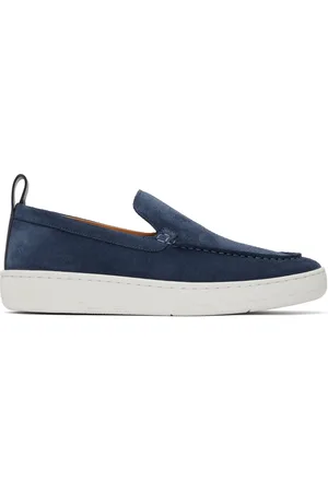 Lanvin Baskets Cruiser bleu marine en suède