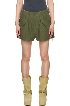 R13 Short cargo décontracté Marianne vert