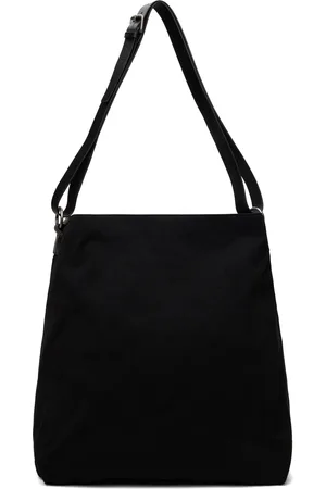 DRIES VAN NOTEN Grand cabas noir en canevas