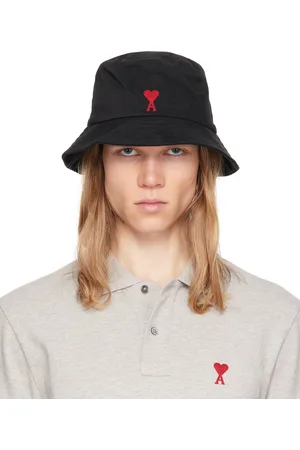 Ami Chapeau bob noir à logo Ami de cœur brodé