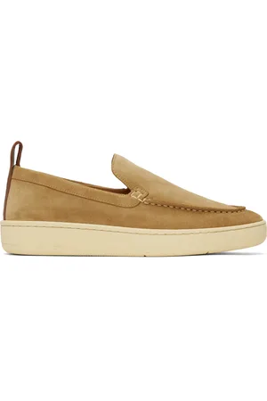 Lanvin Baskets Cruiser brun clair en suède
