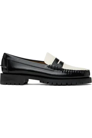 SEBAGO Flâneurs Dan noir et blanc à semelle épaisse - Citysides