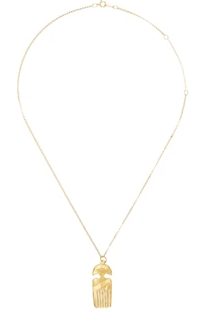 Alighieri Collier doré à pendentif en forme de peigne 