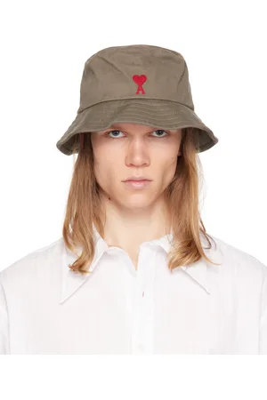 Ami Chapeau bob gris à logo Ami de cœur brodé