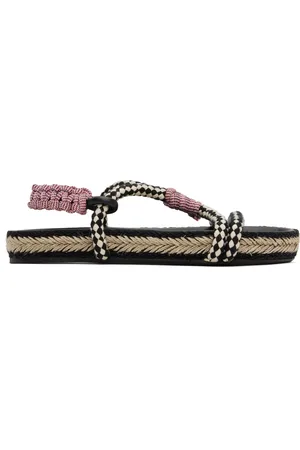 Isabel Marant Sandales Waltee noir et beige