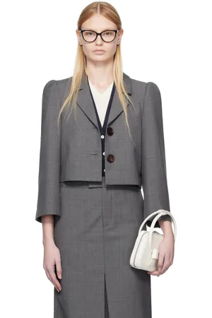 Shushu/Tong Veston de complet court gris