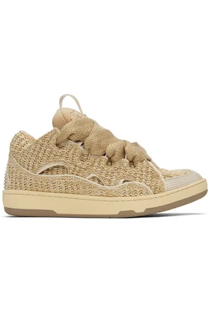 Lanvin Baskets Curb beiges en raphia