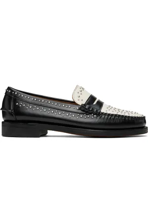 SEBAGO Flâneurs Dan noir et blanc à clous