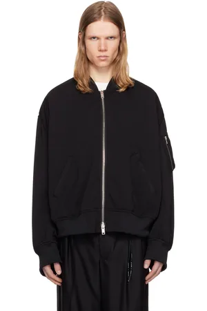 MASTERMIND Blouson aviateur noir en jersey