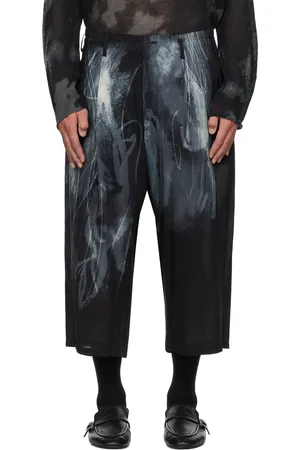 YOHJI YAMAMOTO Pantalon cueilli noir - POUR HOMME
