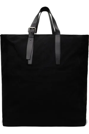 DRIES VAN NOTEN Grand cabas noir en canevas