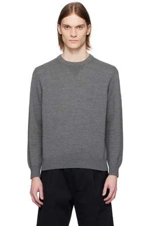 Reigning Champ Pull Laurel gris en coton flammé