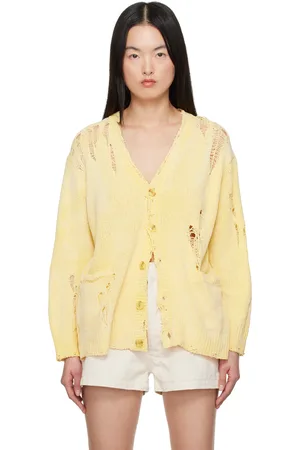 R13 Cardigan boyfriend jaune