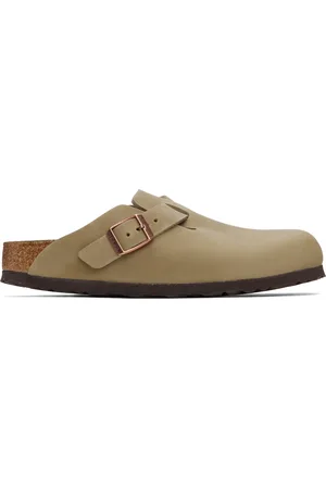 Birkenstock Flâneurs étroits à enfiler Boston bruns en cuir nourri