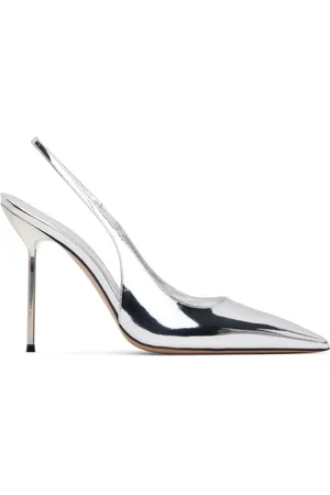 PARIS TEXAS Chaussures à talon Lidia argentées à bride arrière