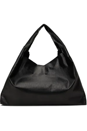 Kassl Editions Cabas noir en cuir synthétique huilé