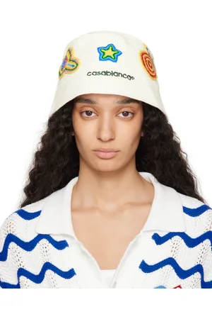 Casablanca Chapeau bob blanc en crochet