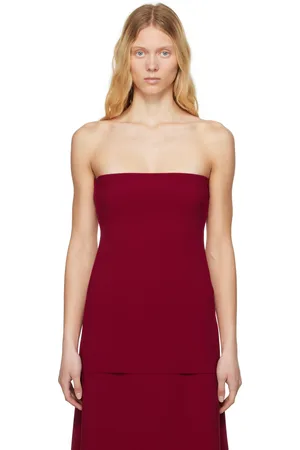 Birrot Haut tube de style bandeau rouge - Lay2