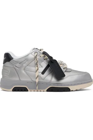 OFF-WHITE Baskets Out Of Office argenté métallique en cuir