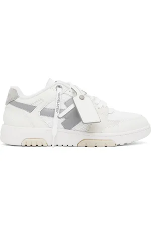 OFF-WHITE Baskets étroites Out of Office blanc et gris