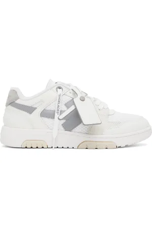 OFF-WHITE Baskets étroites Out of Office blanc et gris