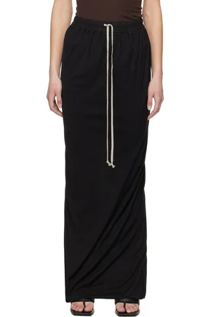 Rick Owens Jupe colonne longue à enfiler noire - Hollywood
