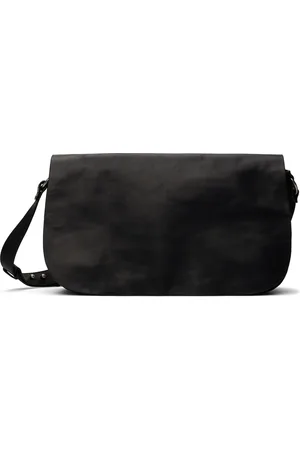 DRIES VAN NOTEN Sac noir à rabat