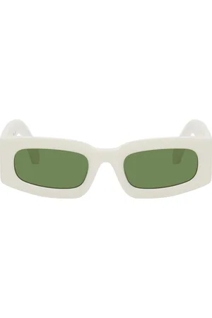 OFF-WHITE Lunettes de soleil Cary blanc et vert