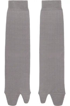 Maison Margiela Chaussettes grises à bout Tabi