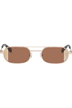 OFF-WHITE Lunettes de soleil Lynn dorées
