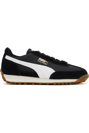 PUMA Baskets rétro Easy Rider noir et blanc